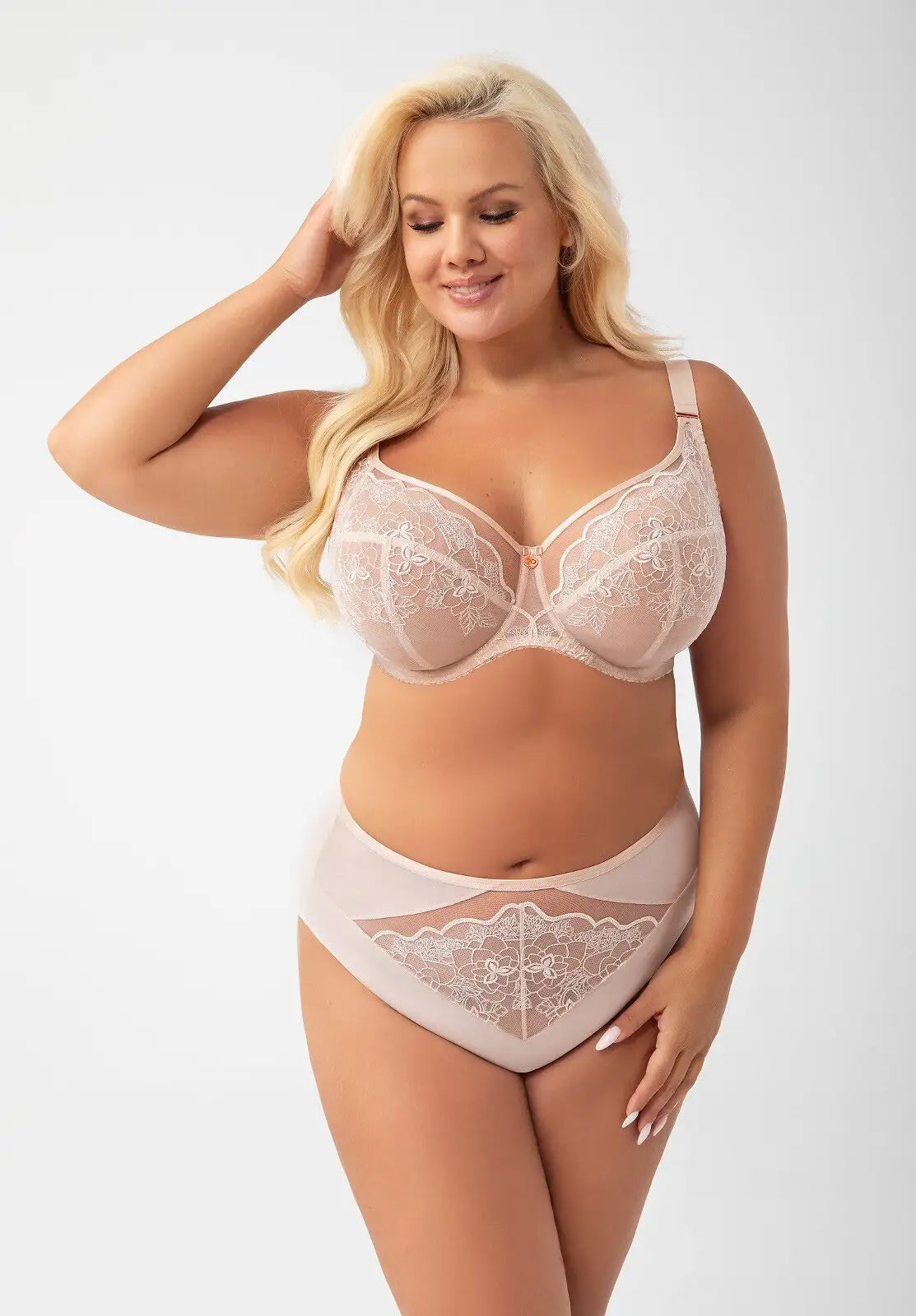 Adore | slip a vita alta in doppia rete con inserto pizzo