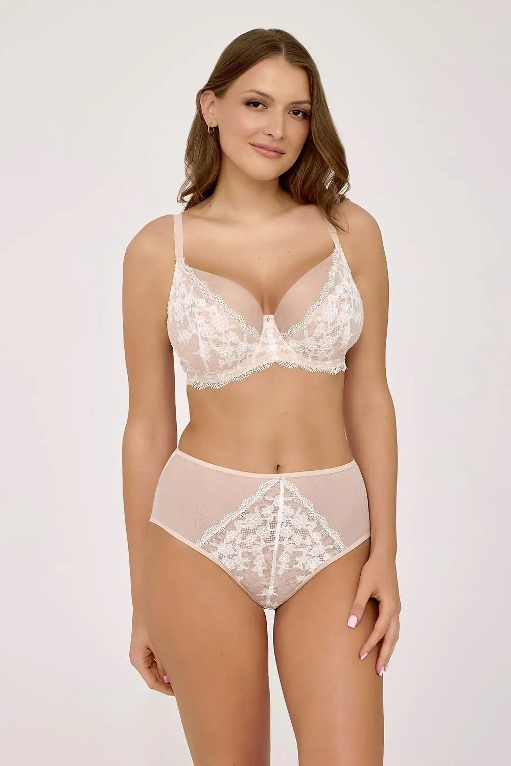Afrodite | reggiseno soft con ferretto nude e pizzo