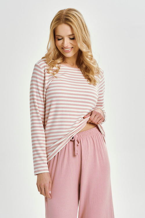 Alessandra | pigiama donna in viscosa a costine