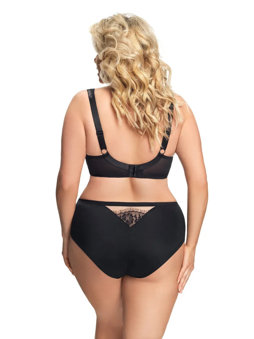 Alicante - slip da donna a vita media in microfibra e pizzo