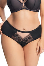 Alicante - slip da donna a vita media in microfibra e pizzo