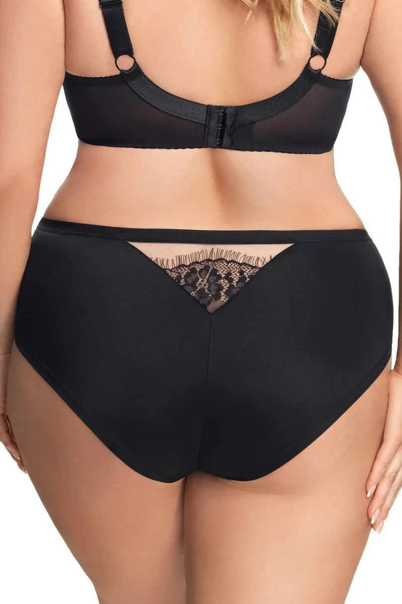 Alicante - slip da donna a vita media in microfibra e pizzo