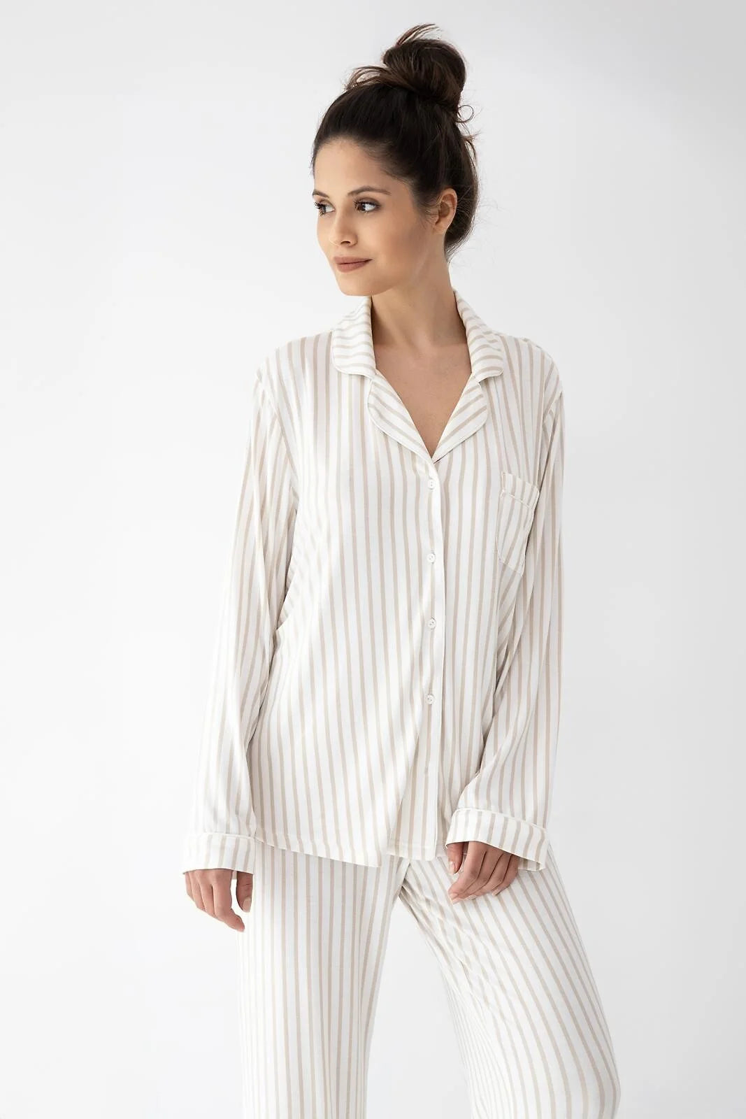Amani | pigiama donna in viscosa premium – taglio a camicia