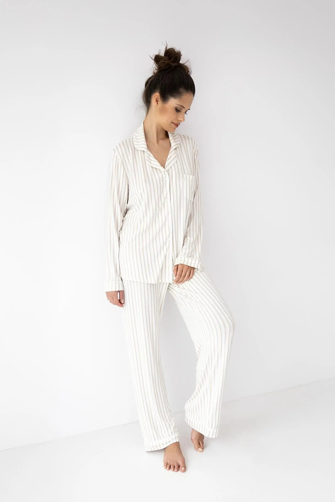 Amani | pigiama donna in viscosa premium – taglio a camicia
