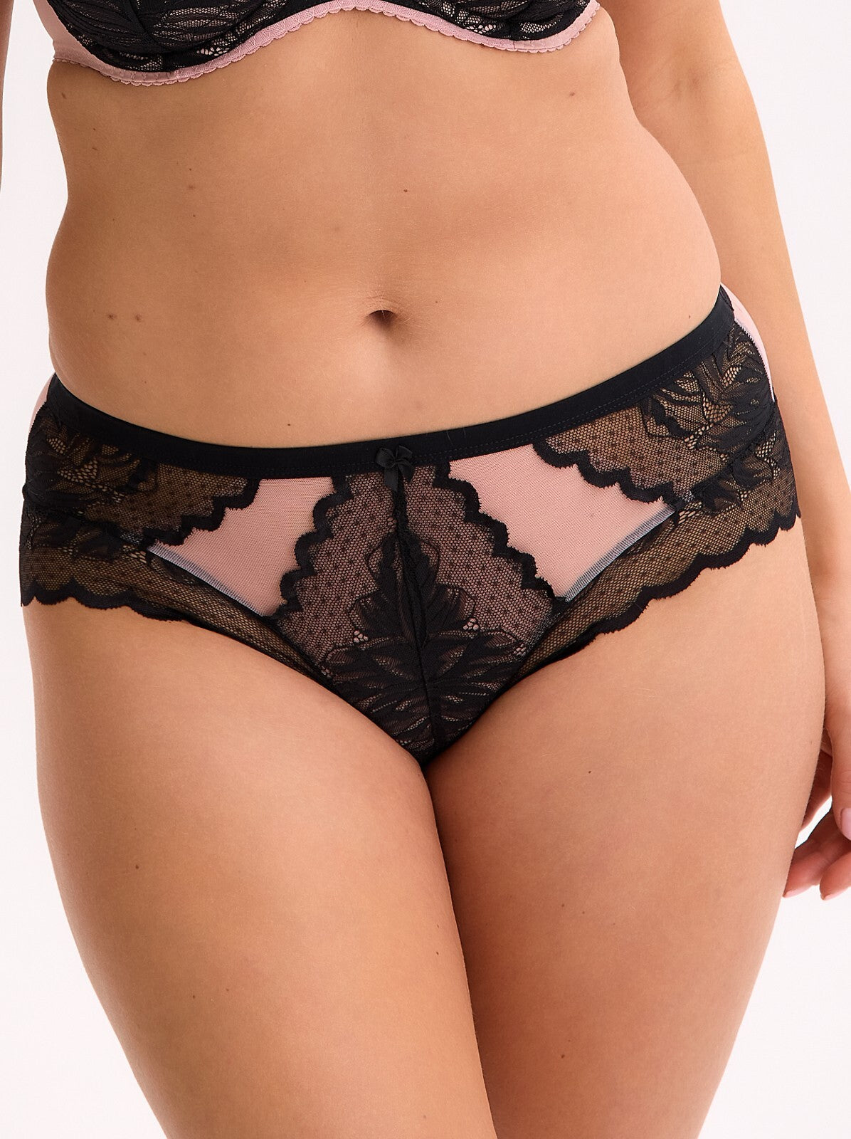 Amara elara | slip donna in microfibra e pizzo