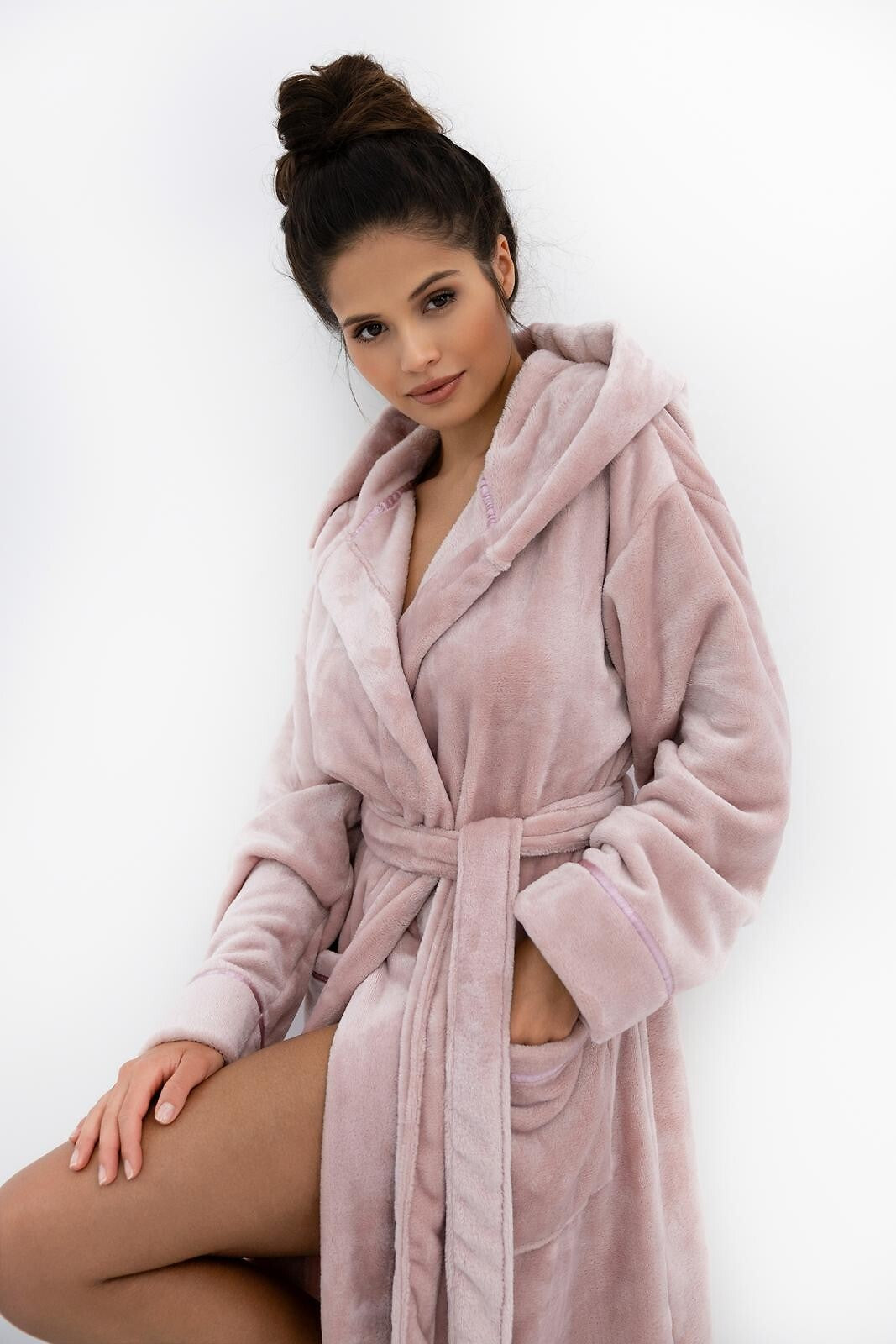 Amaris | vestaglia lunga da donna in morbido pile