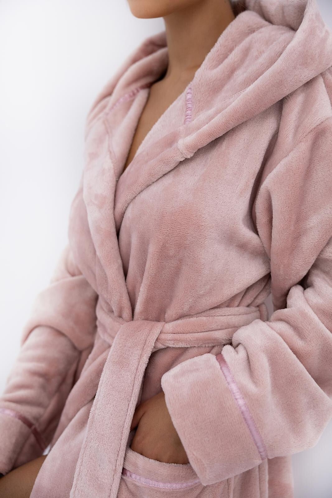 Amaris | vestaglia lunga da donna in morbido pile