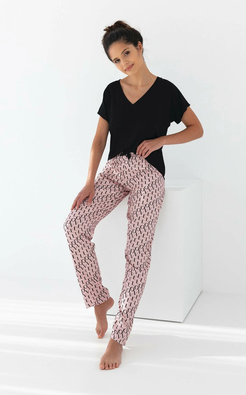 Ambar | pigiama da donna in viscosa - love