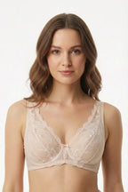 Amelia | bralette in pizzo plus sizes - beige