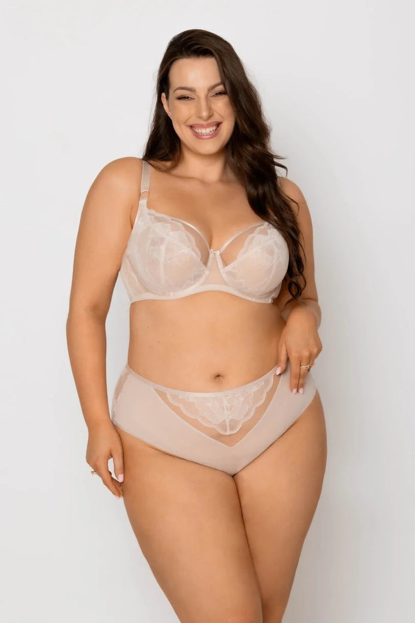 Amelia | reggiseno soft in pizzo - beige