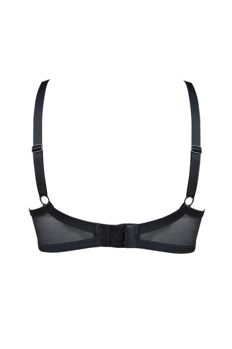Amelia | reggiseno soft in pizzo - nero