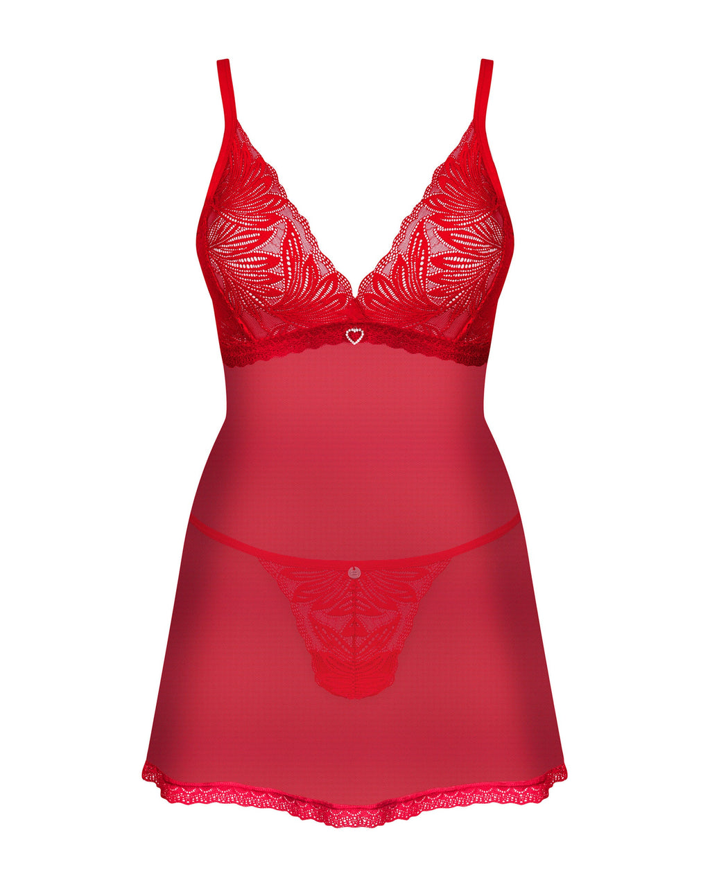 Babydoll chilisa rosso con perizoma | chilisa