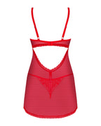 Babydoll chilisa rosso con perizoma | chilisa