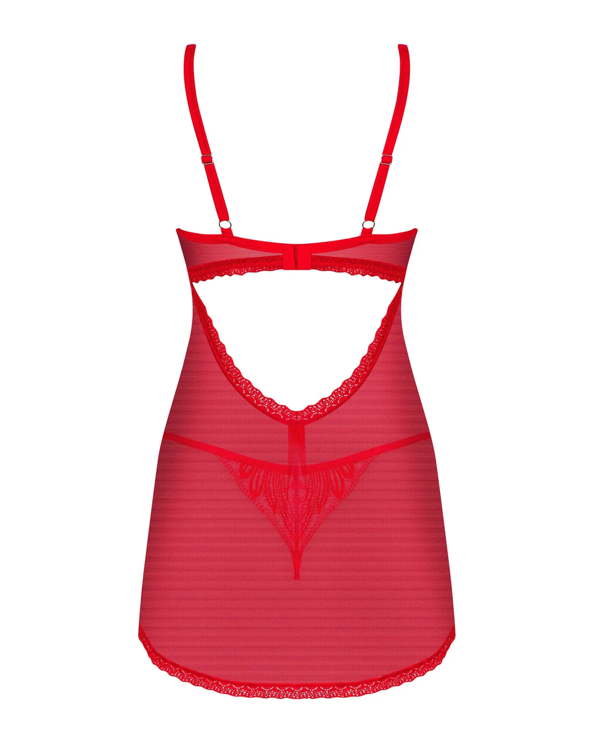Babydoll chilisa rosso con perizoma | chilisa