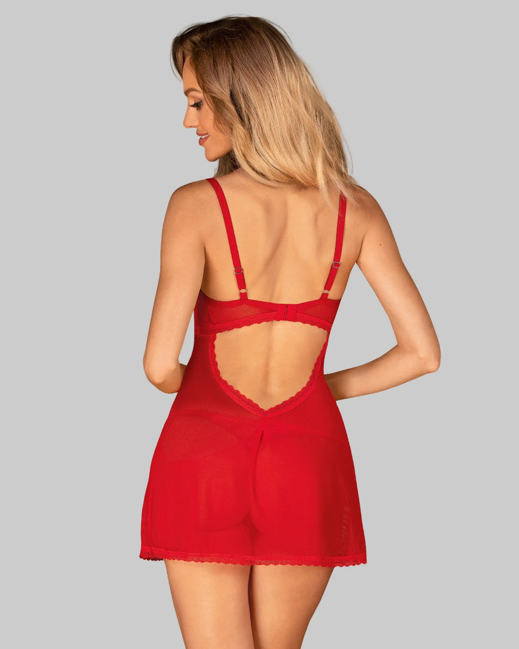 Babydoll chilisa rosso con perizoma | chilisa