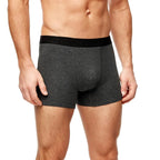Bb005m - boxer da uomo in cotone elasticizzato liscio