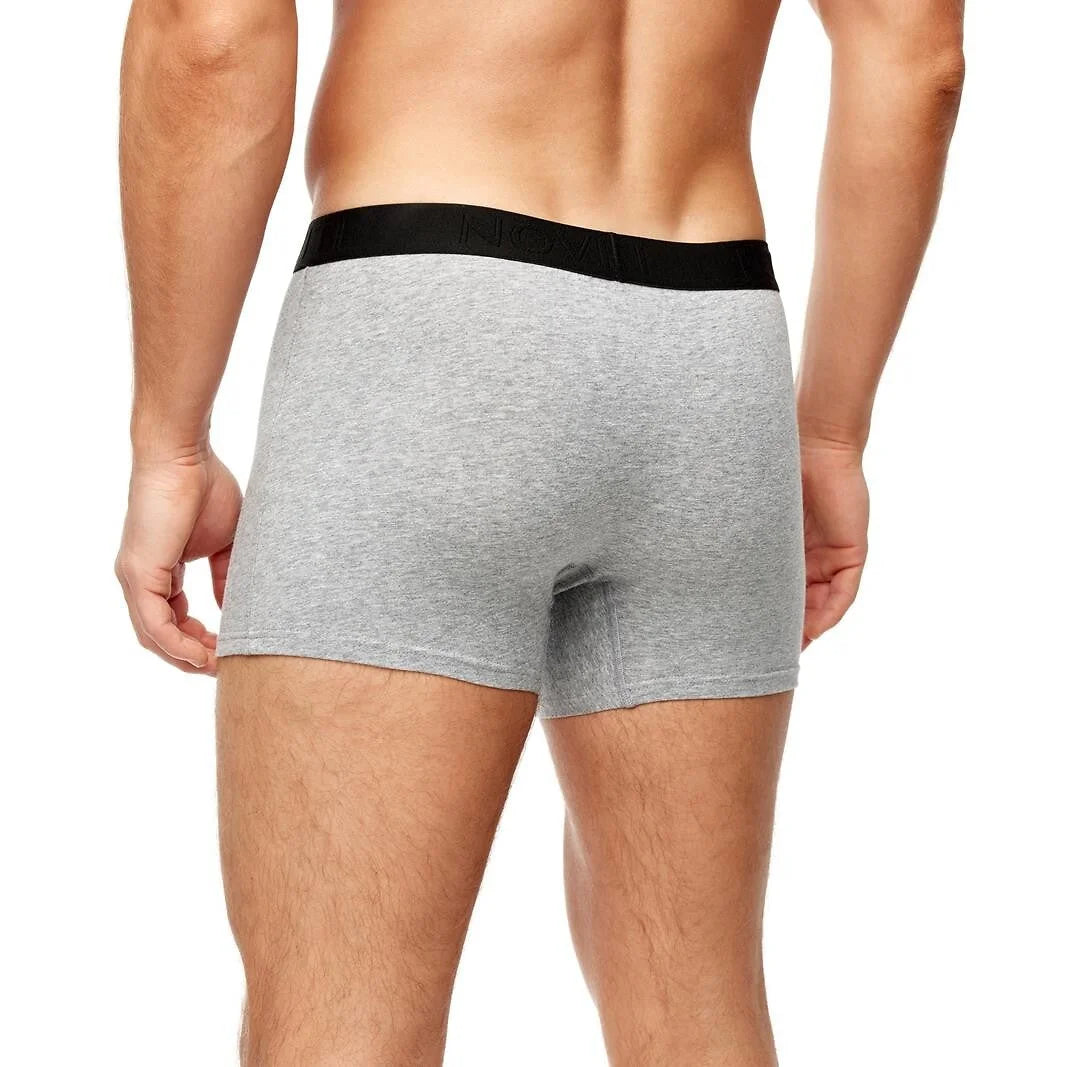 Bb005m - boxer da uomo in cotone elasticizzato liscio
