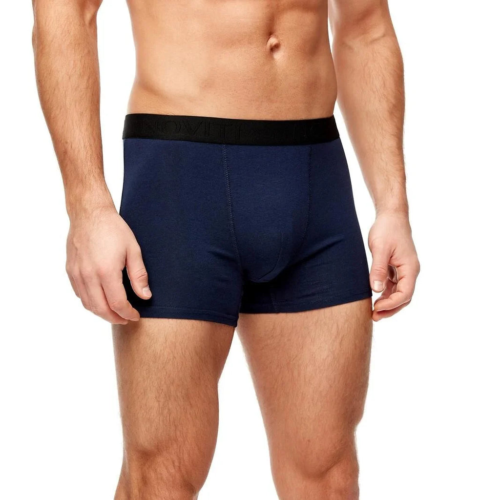 Bb005m - boxer da uomo in cotone elasticizzato liscio