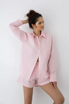 Bellina - pigiama corto da donna in cotone a righe