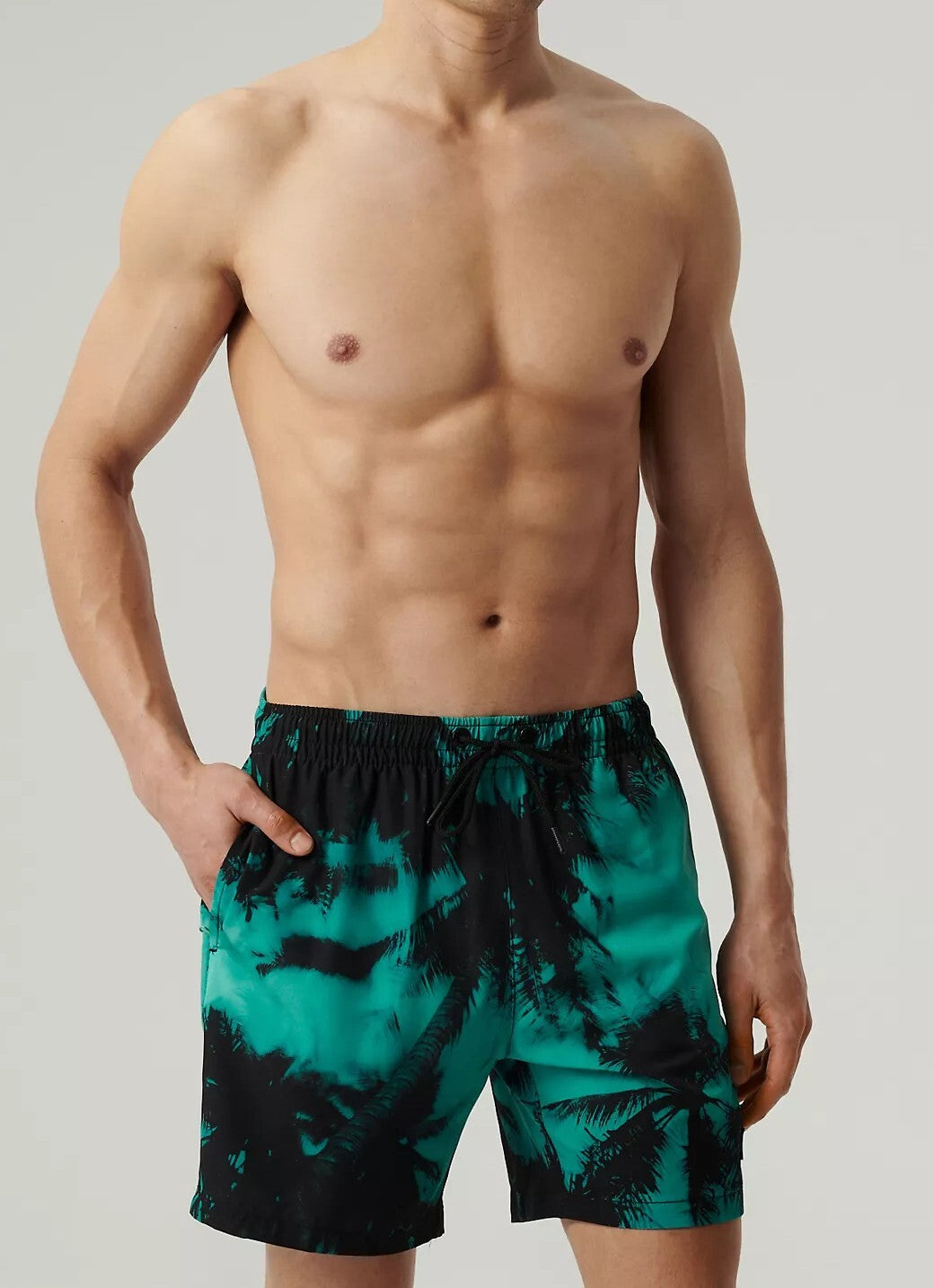Bermuda da bagno da uomo kmb 227 palme