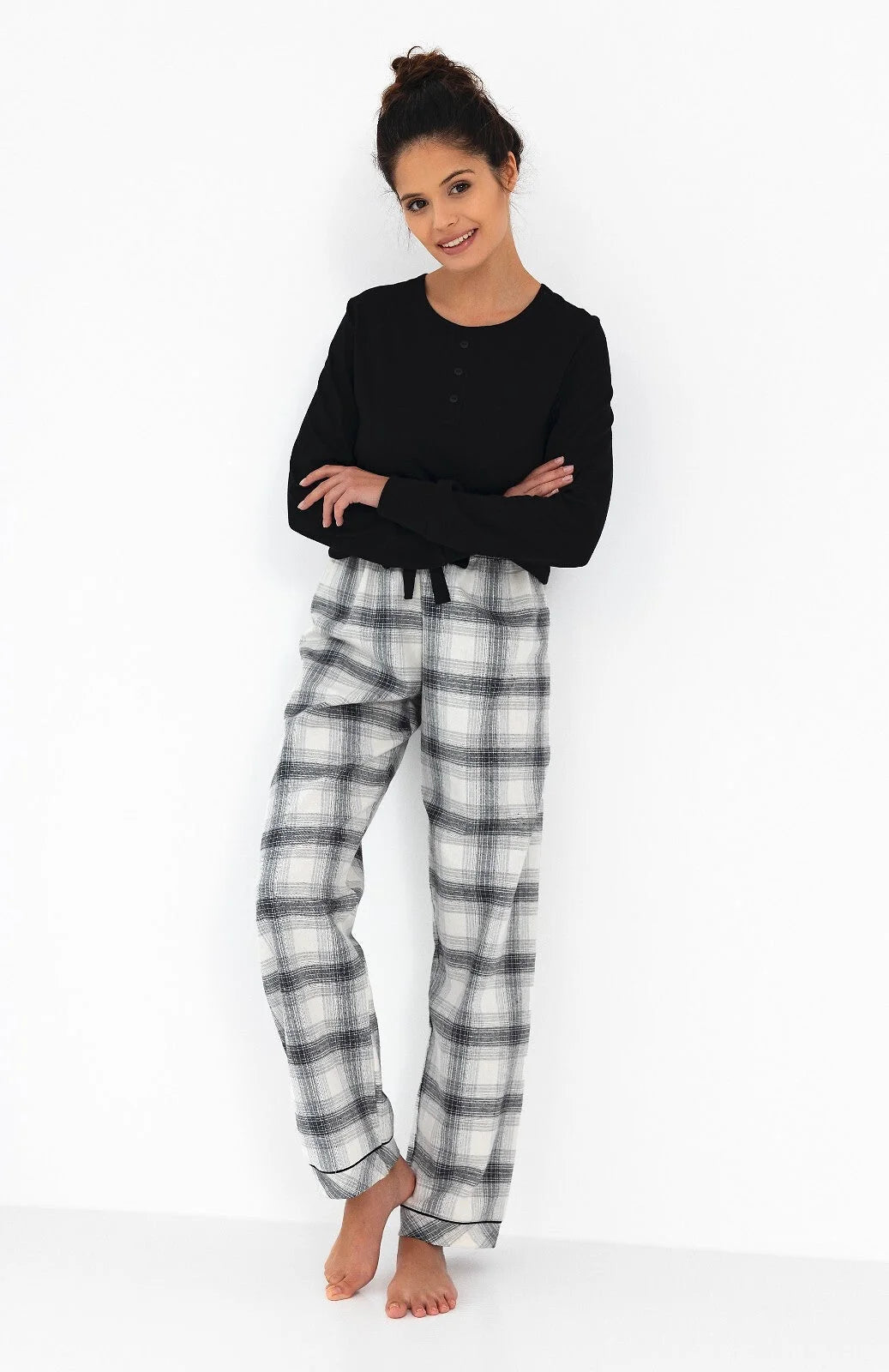 Blanche | pigiama da donna in cotone elasticizzato - home