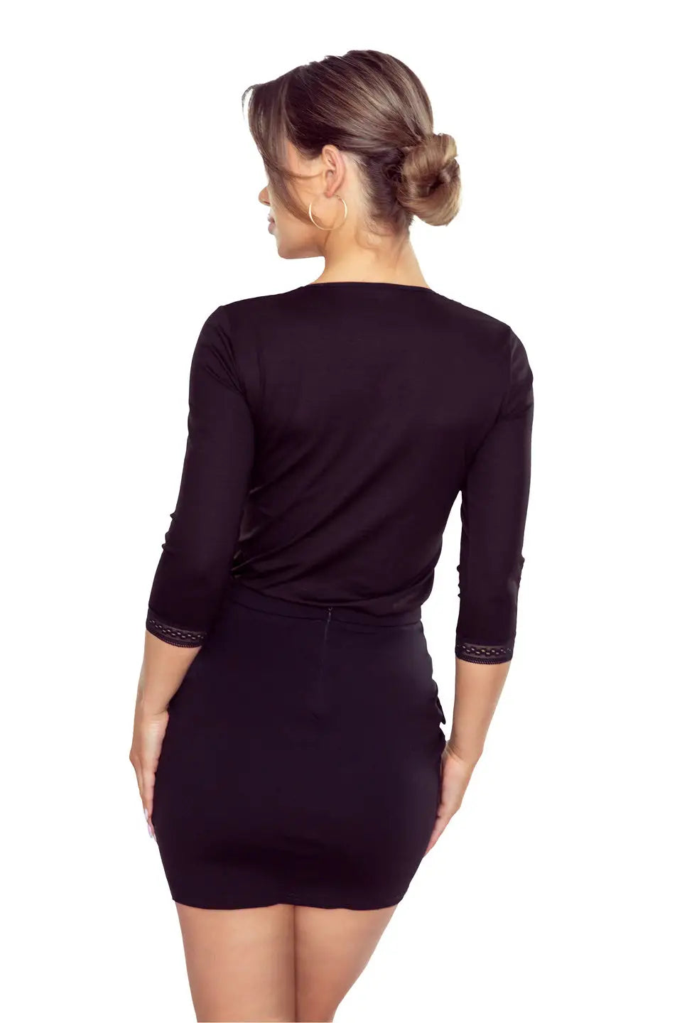 Blusa elegante stile impero con dettagli in pizzo - eulalia