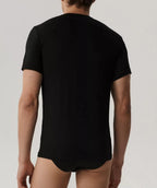 Bmv-050 - t-shirt da uomo in fibra di bambù - scollo rotondo