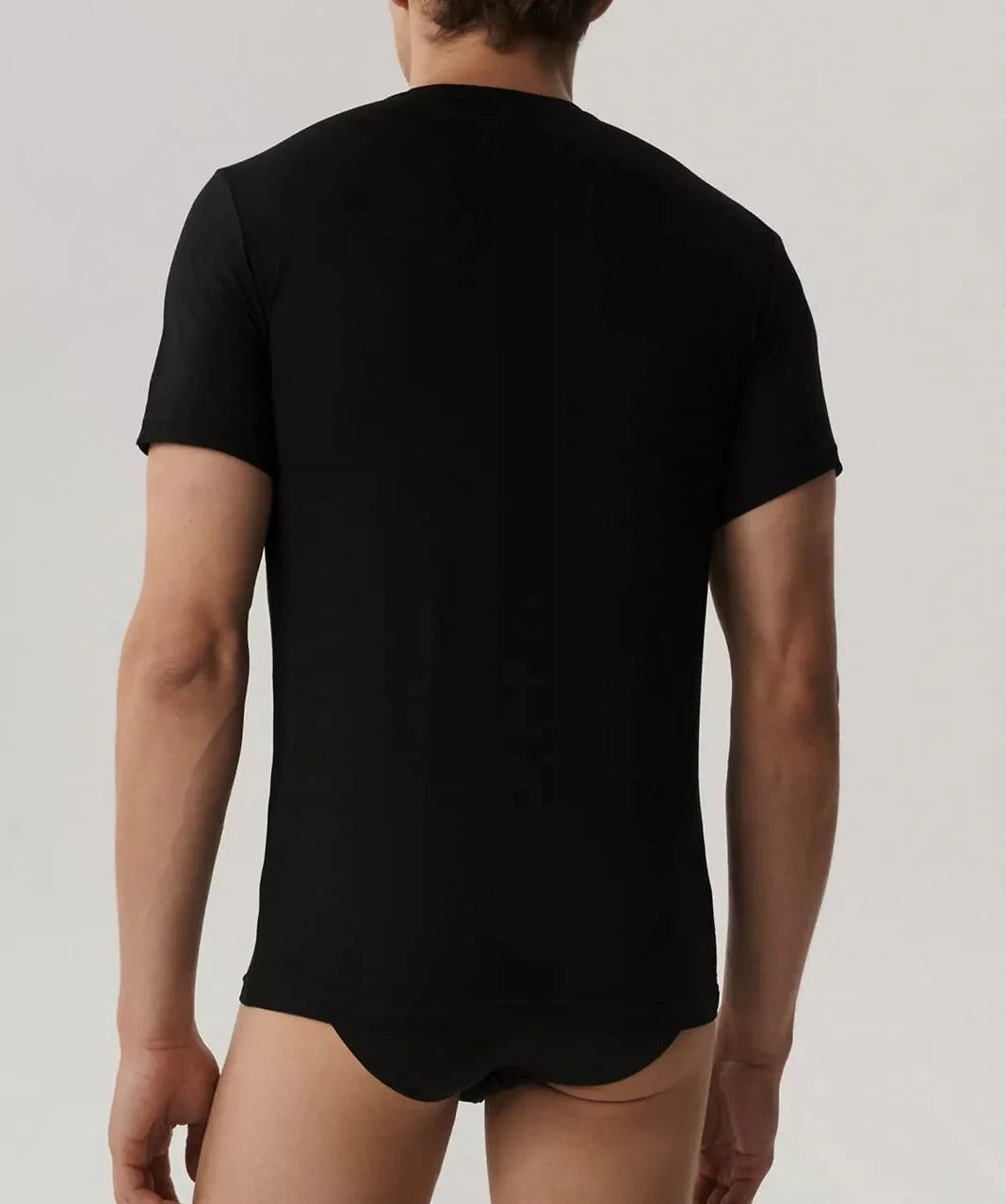 Bmv-050 - t-shirt da uomo in fibra di bambù - scollo rotondo