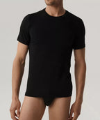 Bmv-050 - t-shirt da uomo in fibra di bambù - scollo rotondo