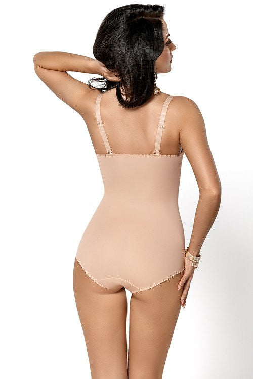 Body con feretto coppe imbottite livia beige