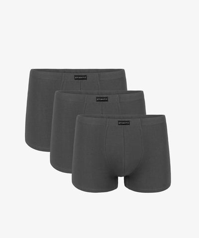 3bmh-007 - grigio graffite - boxer da uomo in cotone