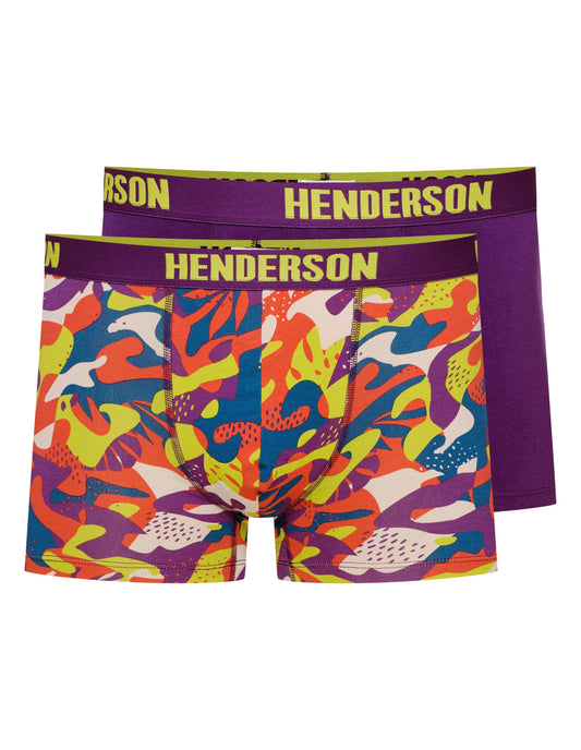 Calzoncillos tipo bóxer para hombre en algodón estampado (paquete de 2) - Spin
