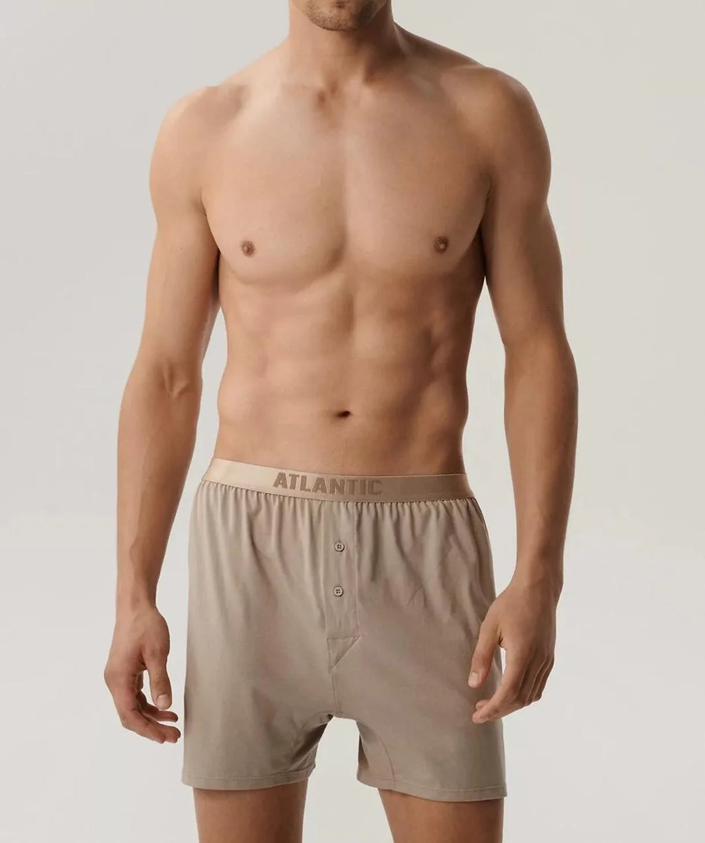 Boxer morbidi da uomo in cotone e modal - pack due pezzi