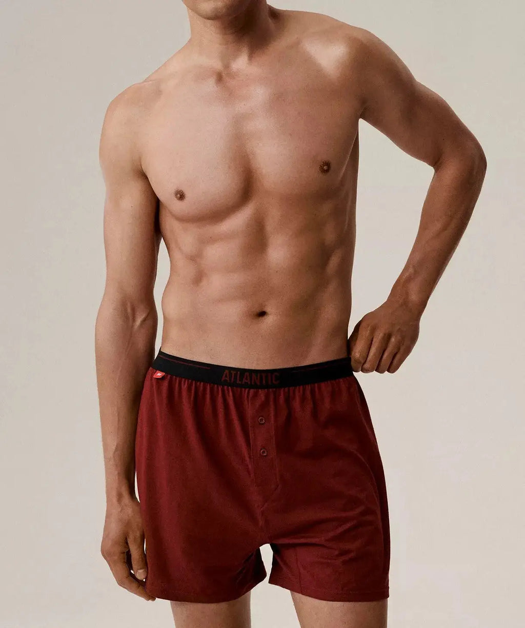 Boxer morbido con bottoni in 100% cotone - pack da 2 pezzi