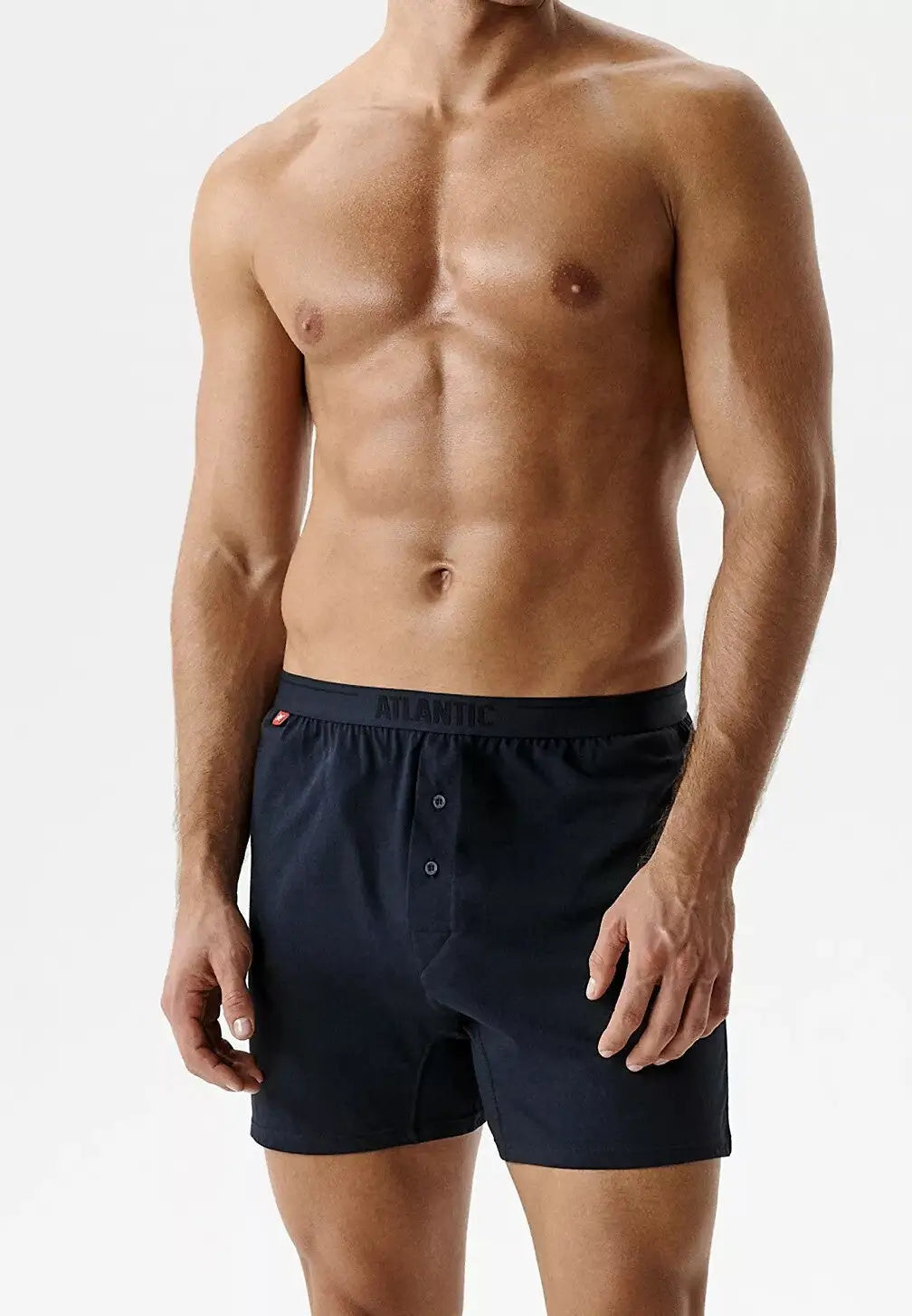 Boxer morbido con bottoni in 100% cotone - pack da 2 pezzi