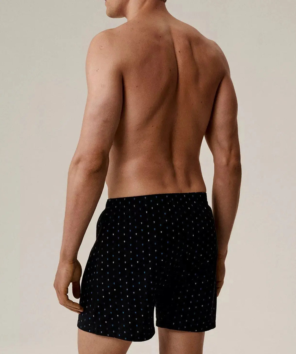 Boxer morbido con bottoni in 100% cotone - pack da 2 pezzi