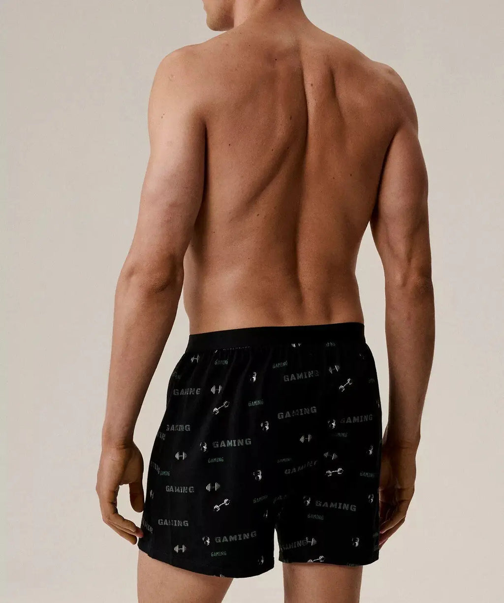 Boxer morbido con bottoni in 100% cotone - pack da 2 pezzi