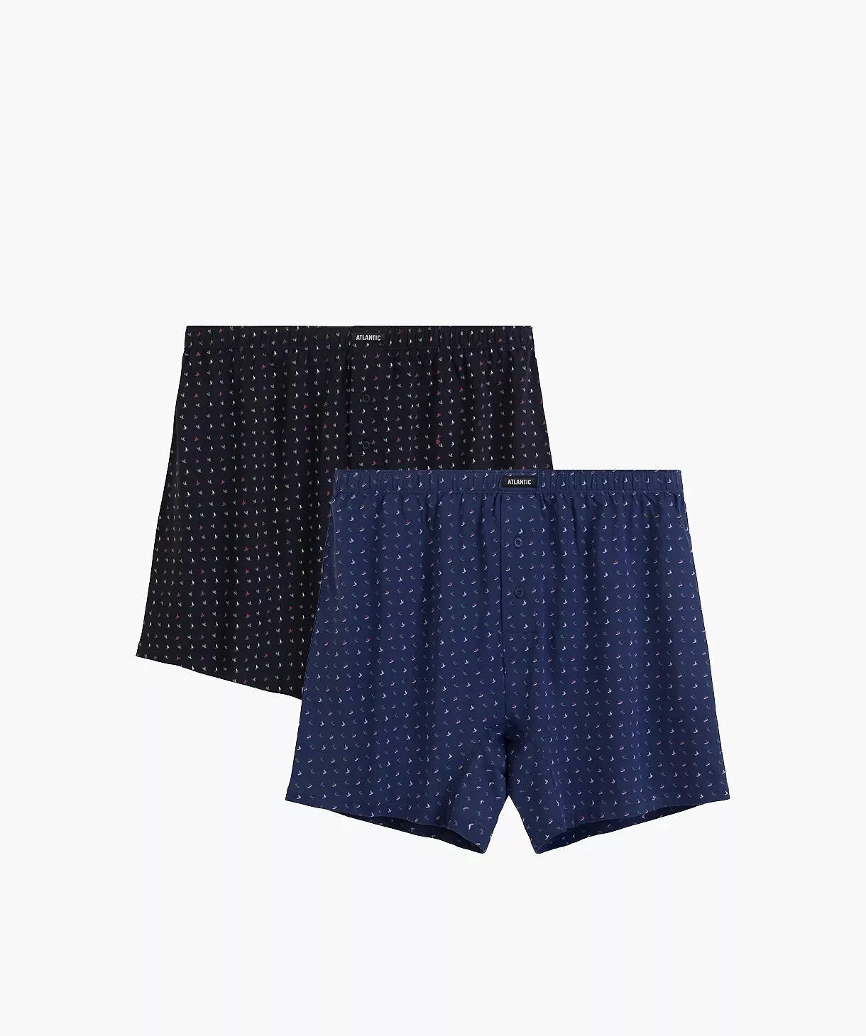 Boxer morbido con bottoni in 100% cotone - pack da 2 pezzi