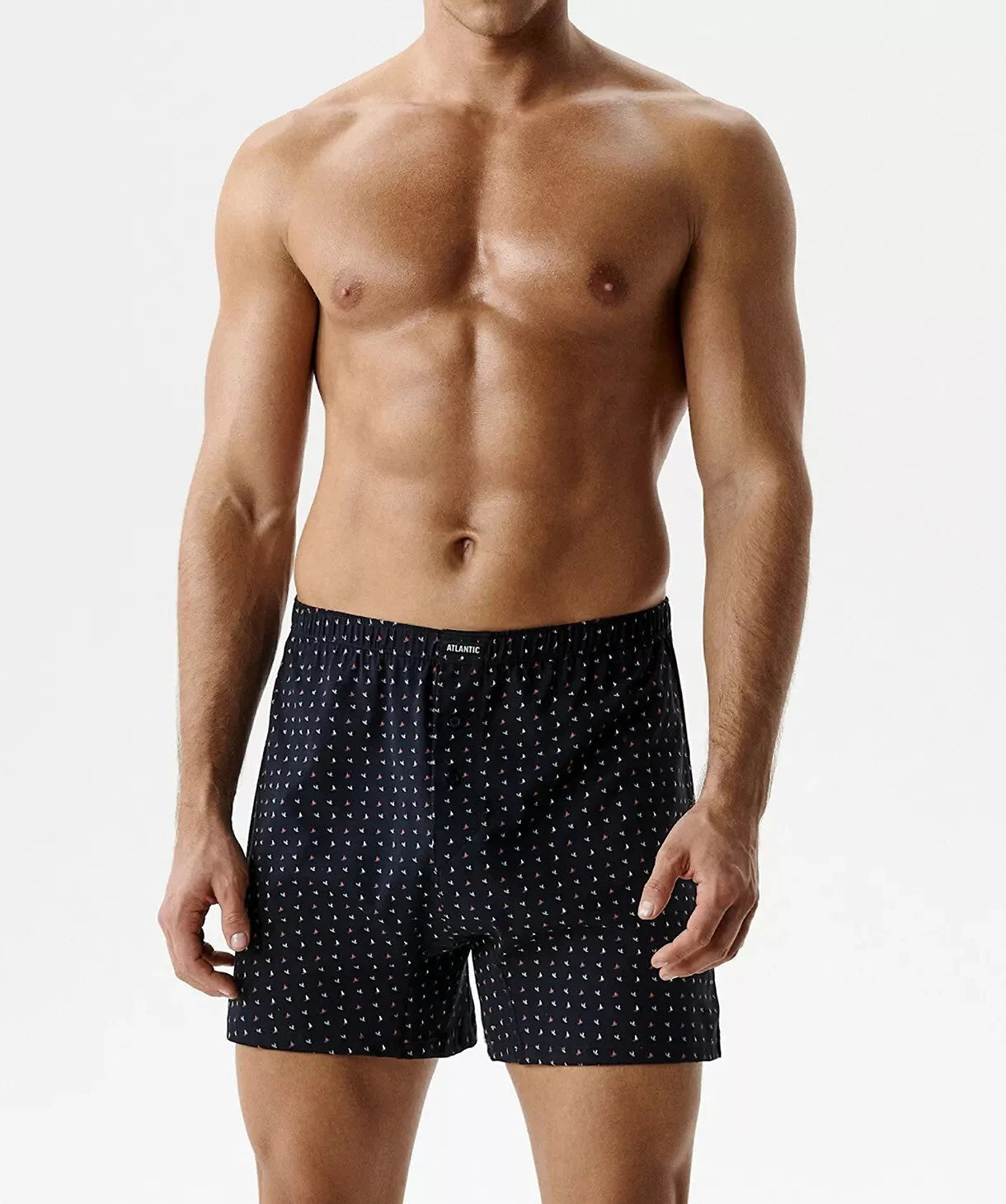 Boxer morbido con bottoni in 100% cotone - pack da 2 pezzi
