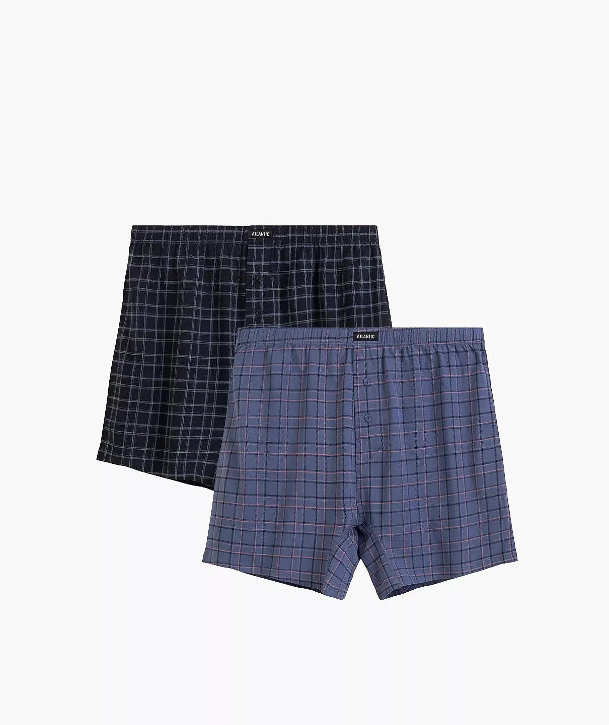 Boxer morbido con bottoni in 100% cotone - pack da 2 pezzi