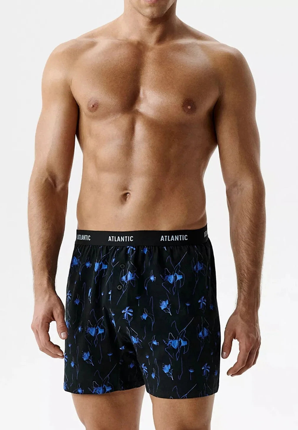 Boxer morbido con bottoni in 100% cotone - pack da 2 pezzi