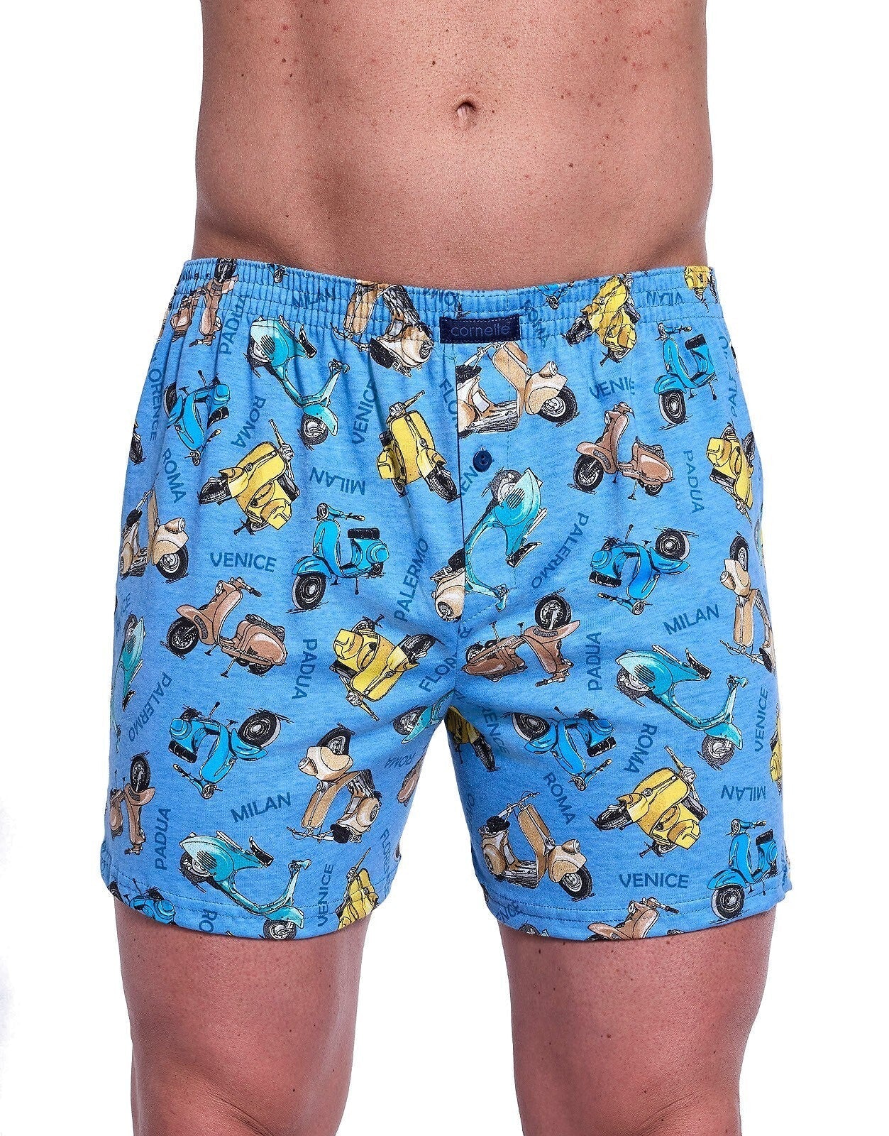 Boxer uomo in 100% cotone di alta qualità - classic - vespa