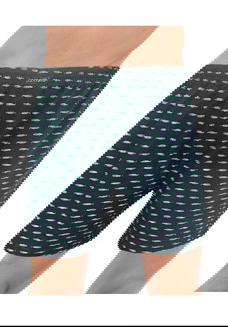 Boxer uomo ampio con bottoni 100% cotone - classic comfort