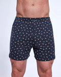 Boxer uomo ampio con bottoni in cotone elasticizzato
