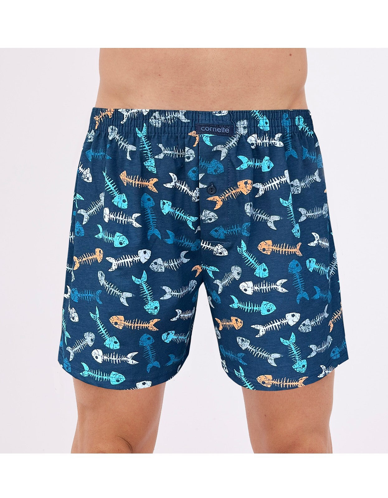 Boxer uomo ampio con bottoni 100% cotone classic 171