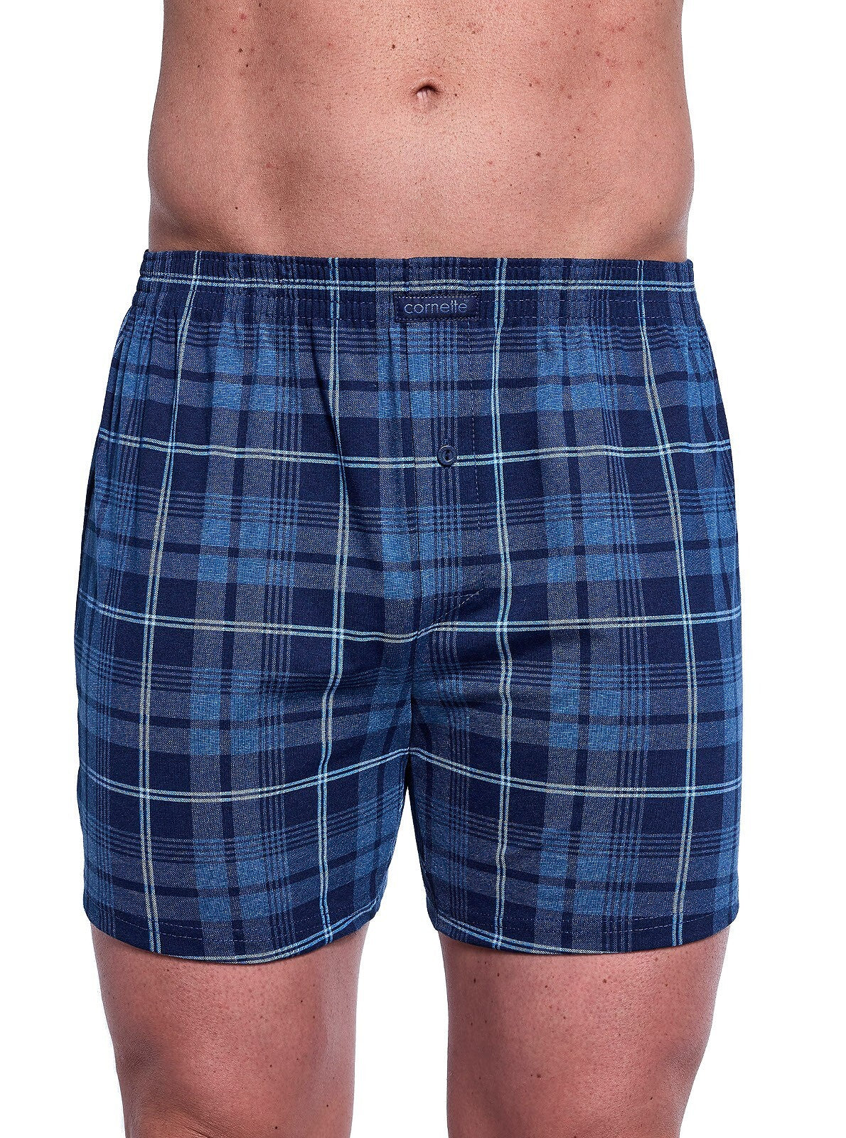 Boxer uomo ampio con bottoni cotone elasticizzato classic