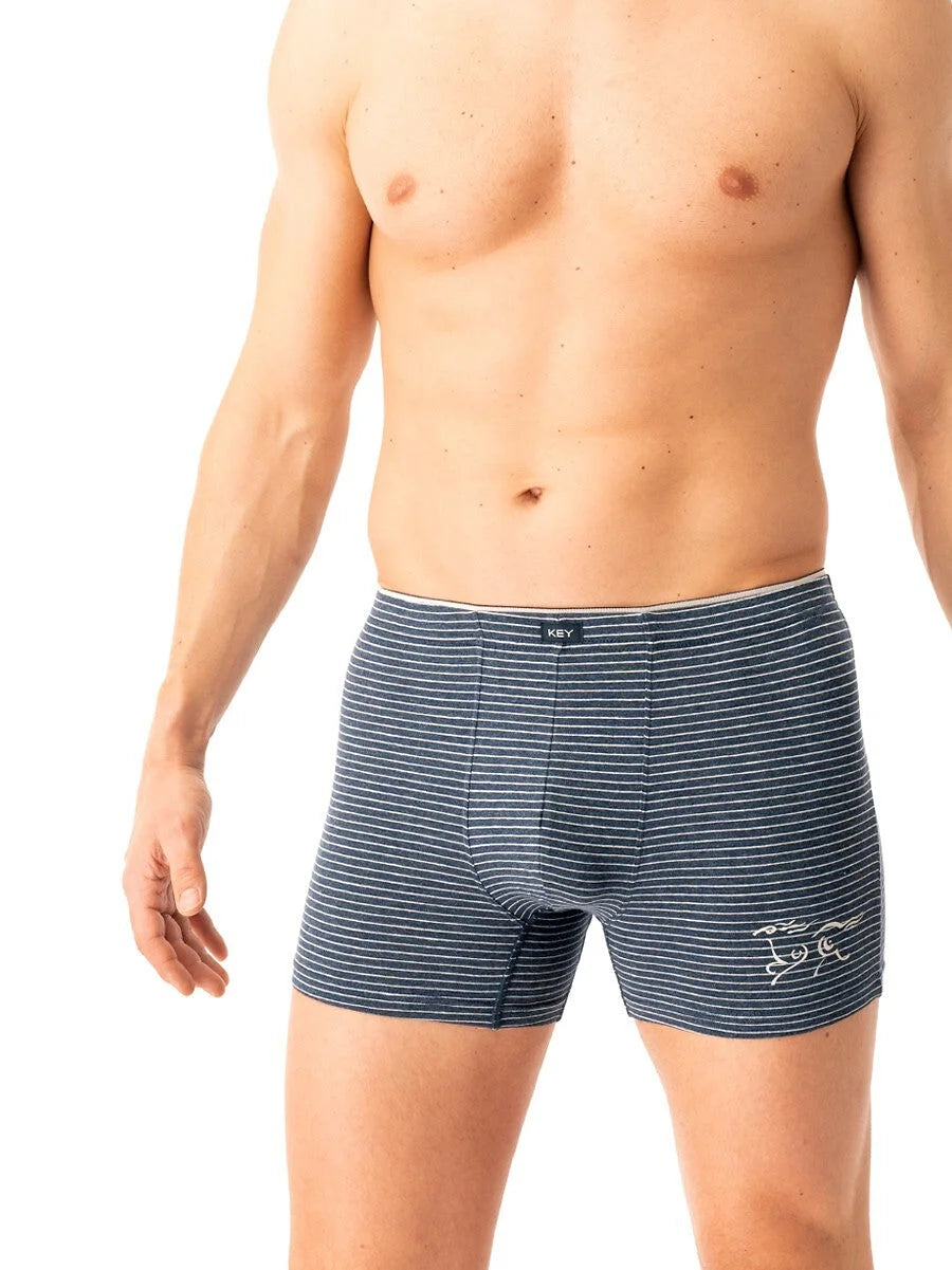 Mxh 354 - boxer uomo cotone elasticizzato a righe
