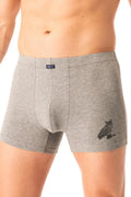 Mxh 703 - boxer uomo in cotone elasticizzato con stampa gufo