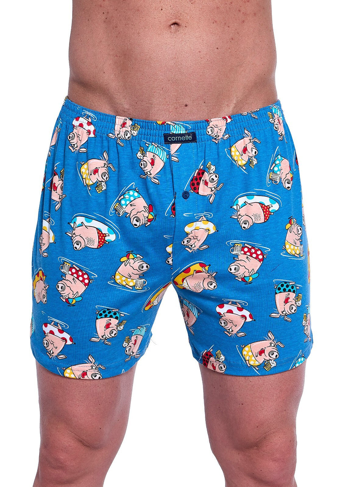 Boxer uomo in 100% cotone di alta qualità classic maialini