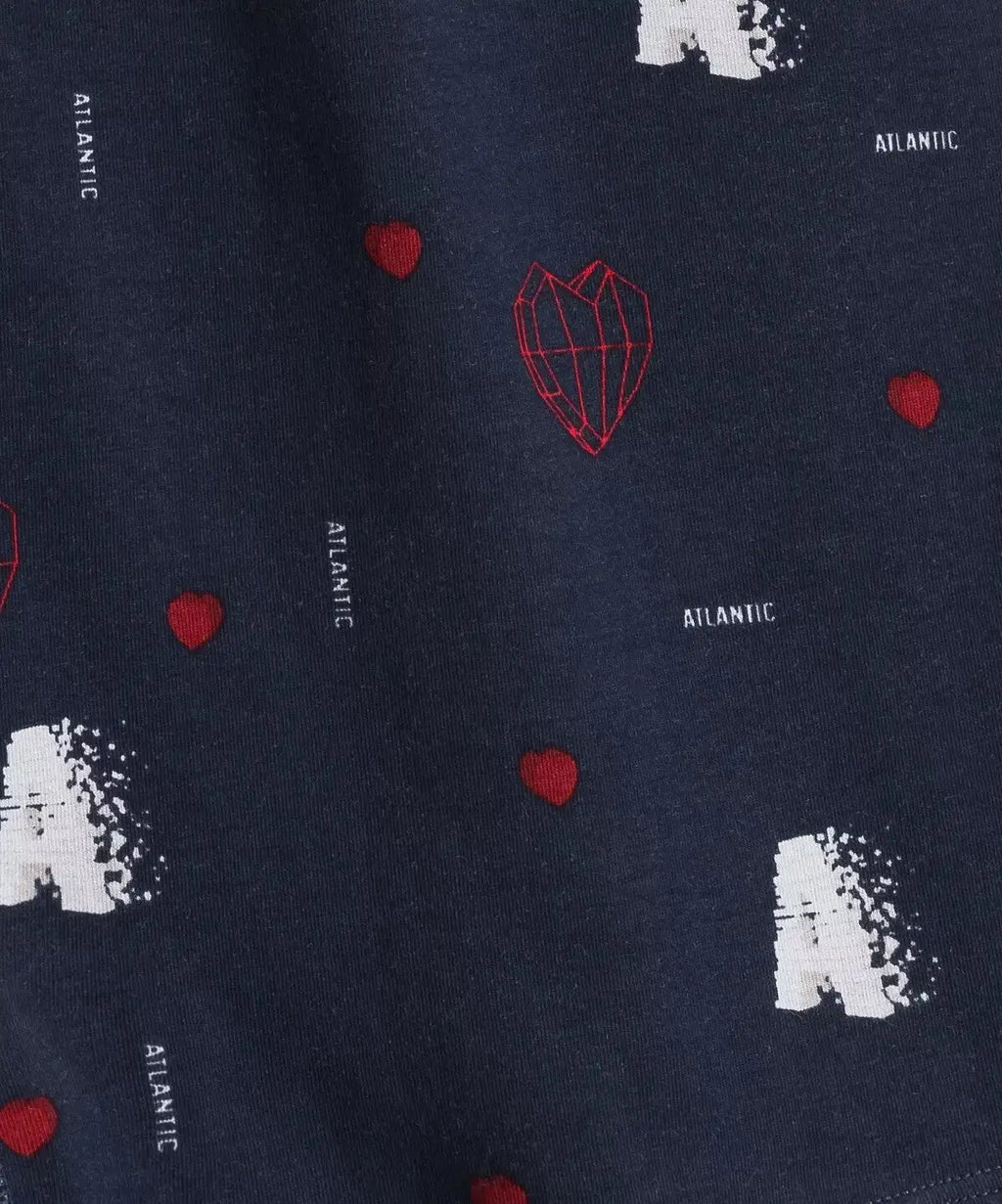 Boxer uomo larghi in cotone a cuori – pack da 2 pezzi